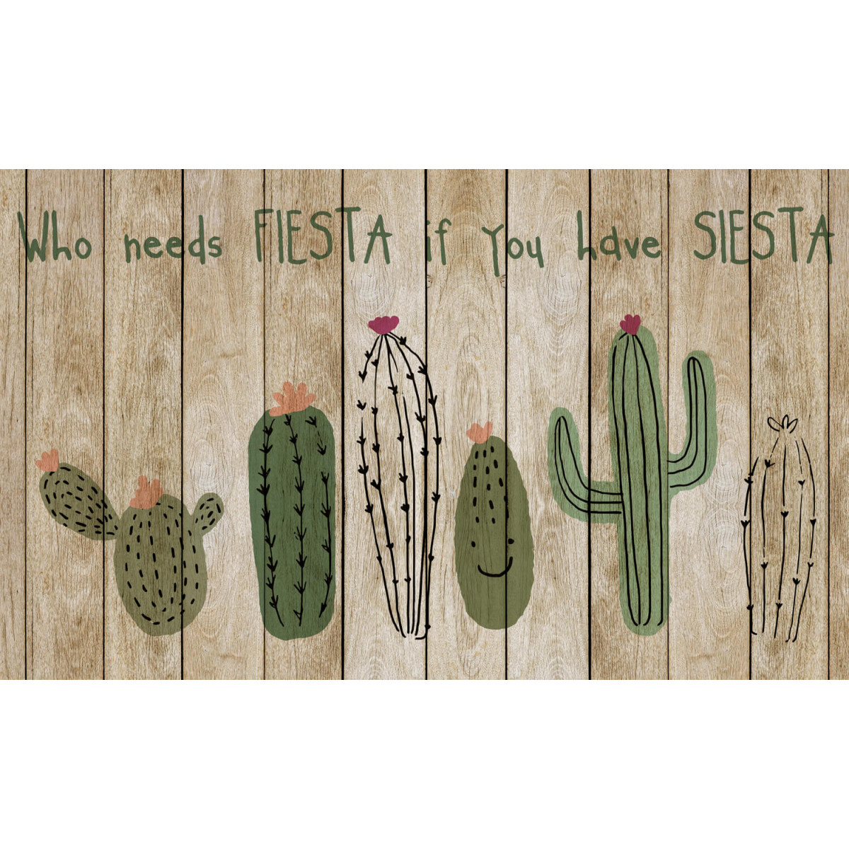 Alfombra vinilo flores Cactus – Alfombras de vinilo